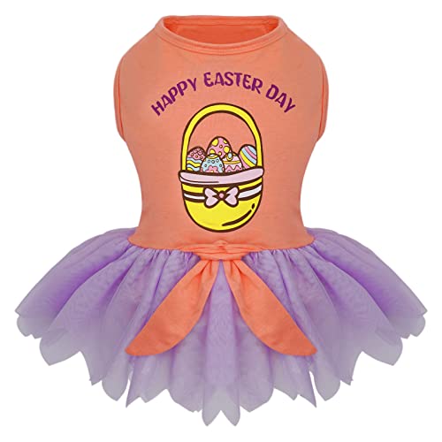 Kyeese Easter Day Dog Dress Dog Skirt With Tulle Doggie Sundress Puppy Dress For Small Dogs Clothes #TOP5
