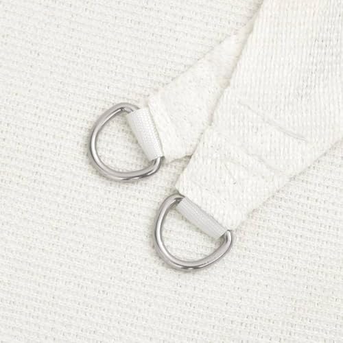 Voile d'ombrage carré 3,6x3,6m blanc en polyéthylène respirant pour terrasse - 6