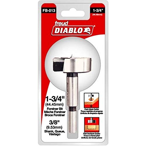 Diablos High-Speed Steel Forstner Bit - 1-3/4 Dia 3-1/2 Length