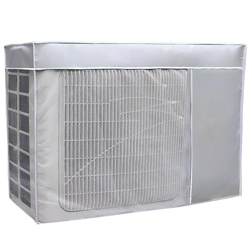 Image of HASTHIP Split Condenser Cover Air Conditioner Cover Oxford Fabric Vent Hole Four Season Protection for 1.5 Ton to 2.0 Ton Outdoor AC Unit