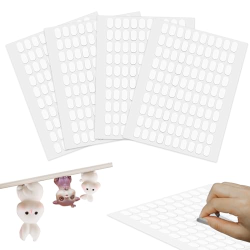 400Pcs Points de Colle Double Face, Gel Adhésif Amovible, Mastic d'Affiche Pour Montage Artisanal (0.51 X 0.31 Inch)