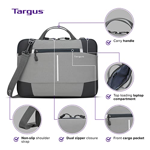 Targus 13" Laptop Cover Protective Computer Sleeve for Laptop or Shoulder Bag Compatible with Apple MacBook Air Surface Lenovo and Dell Laptops Up to 13 inches Reflective Accents, Black (TSS92204)3