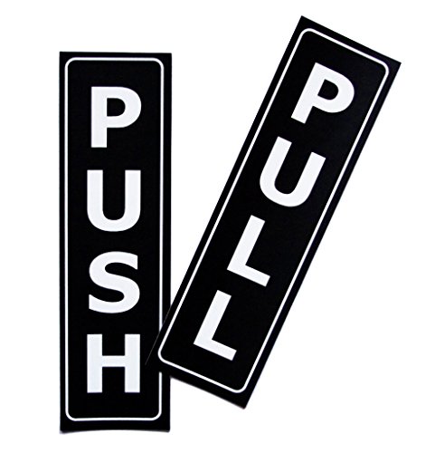Push Pull Door Vertical Sign Set by LK Factory - 1.5