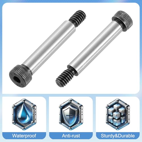 QUARKZMAN Legierungstahl Sechskantkopf Schulter Schrauben, 1-1/2 Schulterlänge, 5/16 Schulterdurchmesser, 5/16-20 UNC Gewinde, 10 Stück