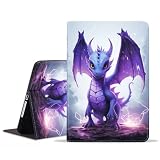 BXIKEOPIU Case for Samsung Galaxy Tab S10 Lite 10.9"/ S10 FE 10.9"/ S9 FE 10.9"/ S9 11", Slim PU Leather Stand Folio Cover with Auto Sleep Wake, Purple Dragon Baby