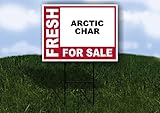 ARCTIC CHAR Fresh For Sale Pink 1 Single Sided 18x24 in Yard Road Sign w/stand