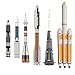 Rocket Model Kit,Space Military Saturn V Moon Mars Explore Rocket Spacecraft Launch Vehicle Carrier Display Model,Science STEM Toys,Gift for Boys (Saturn V Scale Gemini Titan Rocket 203Pcs)