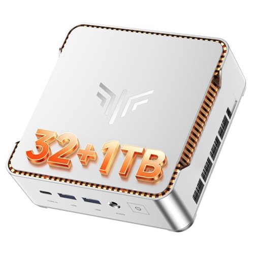 KAMRUI Pinova P2 Mini PC, in-tel Core 12600H (up to 4.5GHz) 32GB RAM 1TB SSD Mini Gaming Desktop Computers, Triple 4K Display 6*USB3.2, USB-C, HDMI, DP, WiFi6, BT5.2, Gaming Home Office