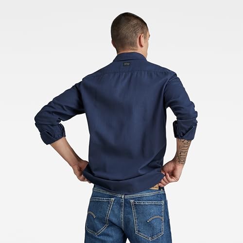 G-STAR RAW Herren Marine Slim Hemd, Blau (Sartho Blue gd D20165-D454-B597), XS – Ansicht 4