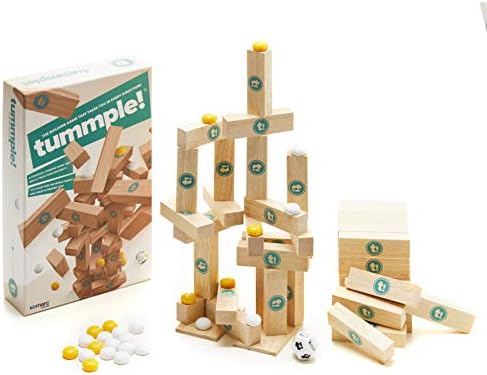 Tummple Wooden Block Stacking Game for Adults and Kids