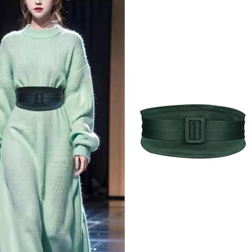 Fashion Corset Belt for Dress Wide Waistbelt Decorative Waist Cincher Adjustable Double Layer Waspie Belt for Sweater2