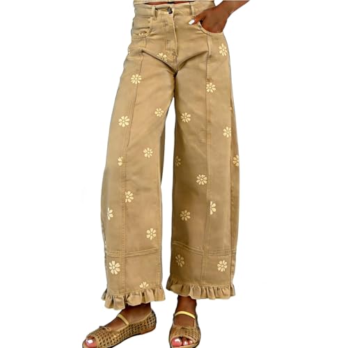 Jean femme taille basse vintage pour un style streetwear Y2K décontracté en ville