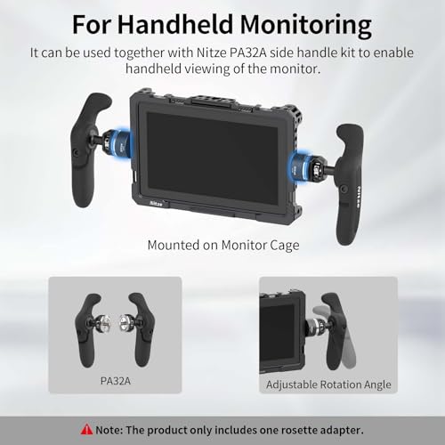 Adaptador Roseta ARRI para Montar Asa Lateral en Jaula de Cámara Nitze N64B 6