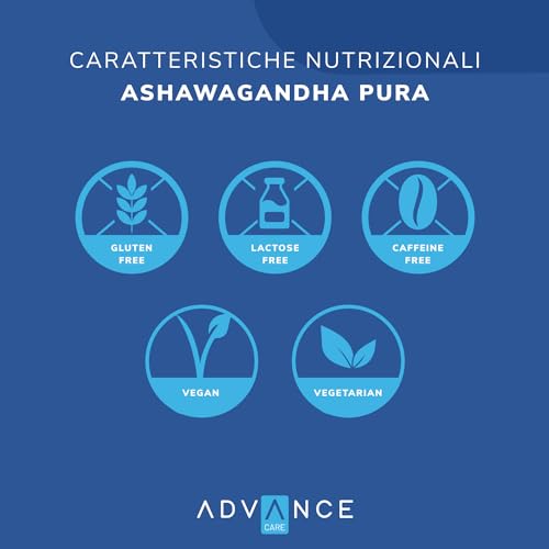 +Watt Ashwagandha Pura KSM-66 Advance Care Integratore Alimentare A Base Di Estratto Secco Di Radice Di Ashwaghanda 60 Capsule Vegano & Senza Glutine - 4