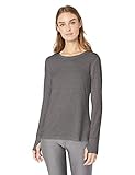 Amazon Essentials Studio Long-Sleeve T-Shirt Athletic-Shirts, Carbón Heather, Large