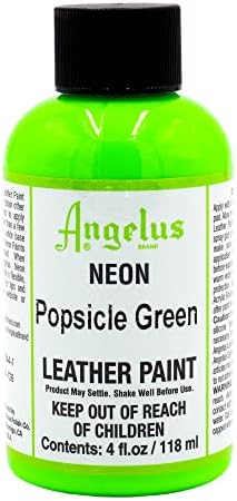 Angelus 4oz Neon Leather Paint 6 Pack Set- Customize Sneaker Paint That  Glows in The Dark