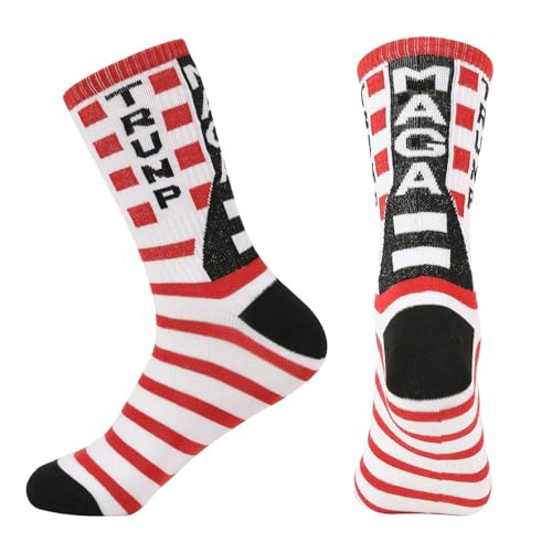 T Legend Dark MAGA Socks For Supporters of President Donald, Socks For Birthday, 2026 Republican novelty 4th of july USA Socks（Dark MAGA）