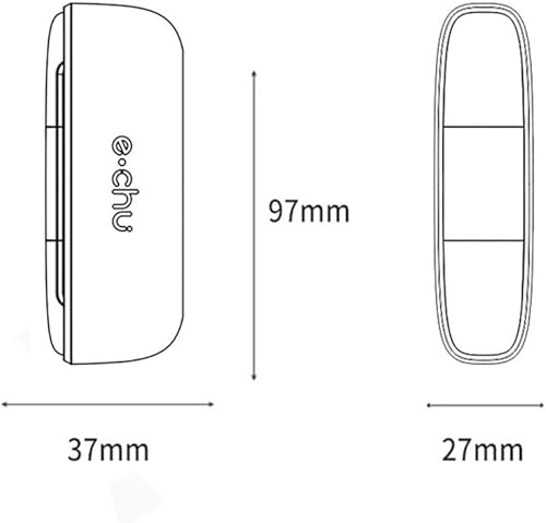 Miniatura 5 de Organizador diario de píldoras, caja de medicina pequeña, caja de almacenamiento de joyas, portátil, mini, tres comidas al día, viajes de negocios,