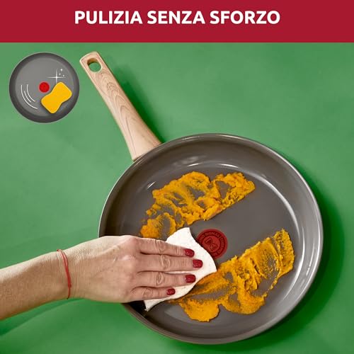Lagostina Vivissima, Casseruola Fonda Antiaderente 20 cm con Due Manici, Rivestimento in Ceramica, Riscaldamento Rapido e Cottura Uniforme, Adatta a Tutte le Fonti di Calore Inclusa Induzione - Immagine 5