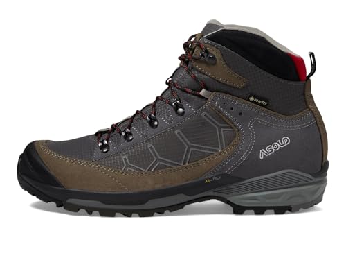 Image of ASOLO Men's Falcon EVO GV Waterproof Breathable Lace-Up Outdoor Hiking Boots with Suede & Nylon Upper, High-Traction Outsole
