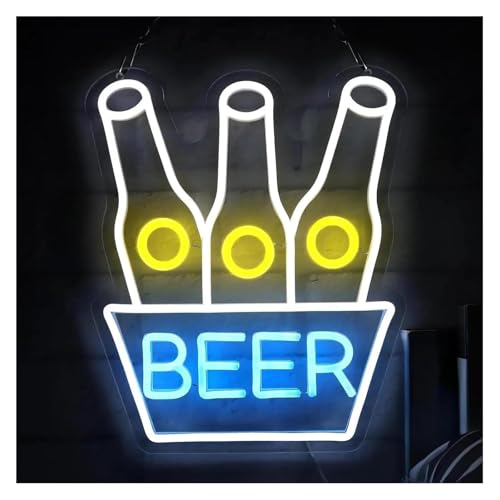 Lampe au néon Enseigne lumineuse bière bar pour décoration homme salon