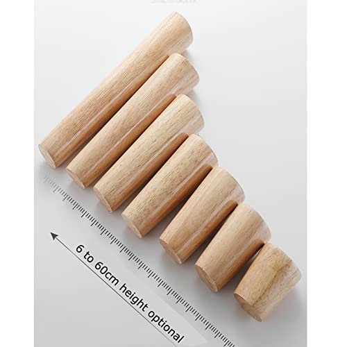 Patas de sofá de madera e inclinables de 10 cm para mantenimiento de muebles 5