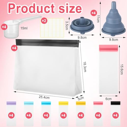 Sachets de voyage protéine réutilisables hermétiques haut de gamme - 7