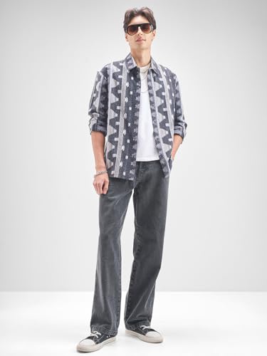 Image of Highlander Men Men's Relaxed Fit Jeans | Mid-Rise | Heavy Fade | Jeans for Man