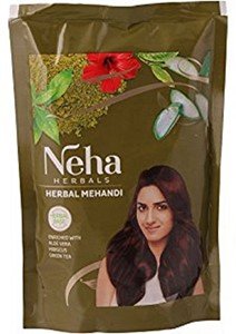 Neha Herbal Mehndi 100% Pure & Natural Henna Mehandi Powder- High Quality Guaranteed (140 Gm/Pack)