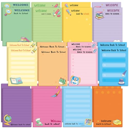 Blocs-notes amusants pour la rentrée scolaire et l'organisation de la maison