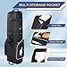 Gofly Golf Travel Bag for Airlines with Wheels, Lockable Zipper and Shoes Compartment, Soft-Sided Golf Club Travel Bag for Airline, Wear-Resistant Waterproof 900D Polyester Oxford