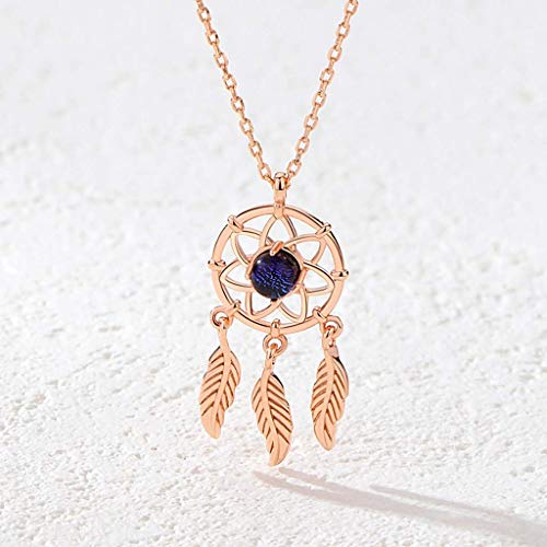 Collier Étoile à Six Branches en Argent S925 et Pierre de Lune Véritable
