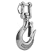Zohisin 304 Stainless Steel Eye Clevis Lifting Chain Snap Hook 150kg Working Load Limit 110mm Secure for Lifting Chains Slings Industrial DIY Applications