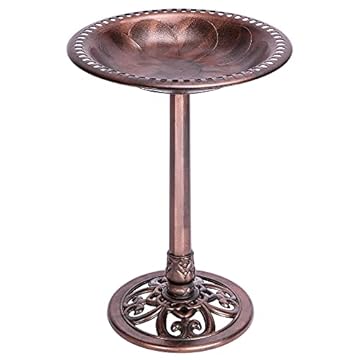 antique style bird baths