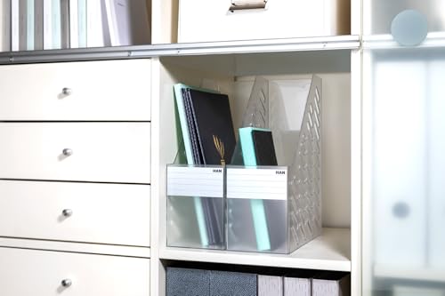 HAN Pojemnik stojący BRILLANT XXL - 2 sztuki, duży, duży, XXL. Klasyczny design o półprzezroczystym wyglądzie, wysokiej jakości, stabilny i elegancki, półprzezroczysty szary, 1604-69