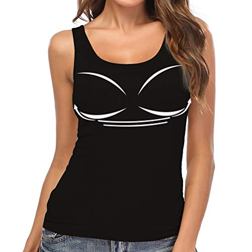 SLIMBELLE Femmes Camisole Débardeurs Soutien-Gorge Intégré Rembourré Camis Tanks