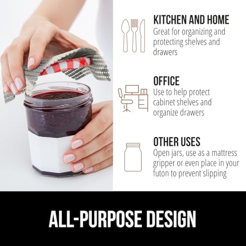 image for GORILLA GRIP powerGRIP Drawer Shelf and Cabinet Liner, Thick Strong Ho