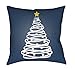 Surya Christmas Tree Spiral Outdoor Pillow