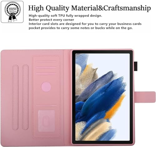 KEROM Samsung Galaxy Tab A8 10.5 Case 2022 (SM-X200/X205/X207), Premium PU Leather Protective Case with Auto Wake/Sleep & Multi-Viewing Angles Stand & Pen Loop Holder & Card Holders, Unicorn
