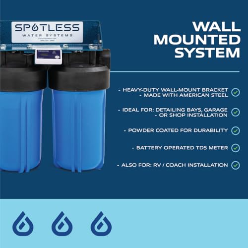 Image of Spotless Water Systems - DIW-10, Simple Window, Solar Panel, RV & Car Wash System, Works for All Vehicles, Motorcycles, Bikes, Boats, Planes, Yachts, Towel Drying Eliminated