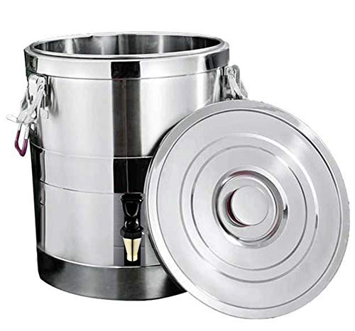 Termo con Grifo,Acero Inoxidable Dispensador de Bebidas,para Mantener Alimentos o Bebidas Calientes...