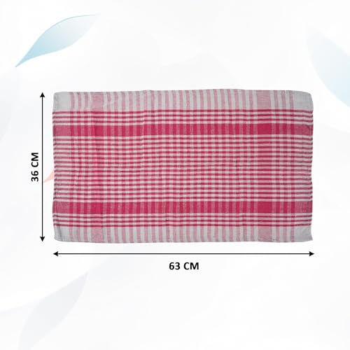 Image of Urbane Home Pack of 6 Cotton Kitchen Cloth /Napkins | Fridge, Table, Kitchen Platform Cleaning & Roti Napkins | 16x26 Inch | Multicolor