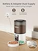 Distributore Automatico Cibo Gatti 4L Dispenser Crocchette Gatto Con Timer Programmabile e 10S Registrazione Distributore Cibo Gatti 1-6 Pasti al Giorno per Animali di Piccola e Media Taglia