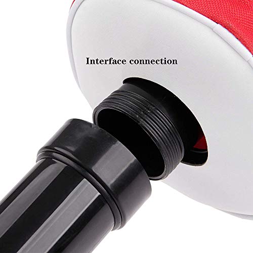HOW TRUE Golf Ball Retriever, Portable Shag Bag Golf Ball Pick Up with Removable Plastic Tube, Pocket Shagger Storage, Red - Thumbnail 2