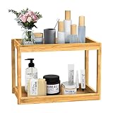 TCJJ 2 Tier Bathroom Counter Organizer, Countertop Standing Rack Cosmetic Holder, Countertop Storage