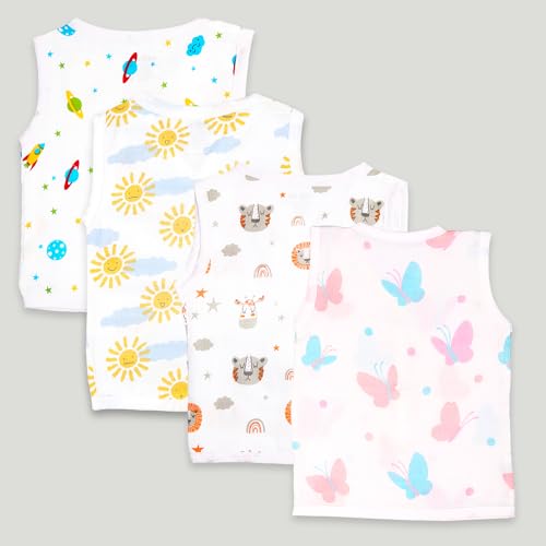 Image of Kidbea Extra Soft Mulmul Cotton Jhabla Cloth for New Born Baby Set