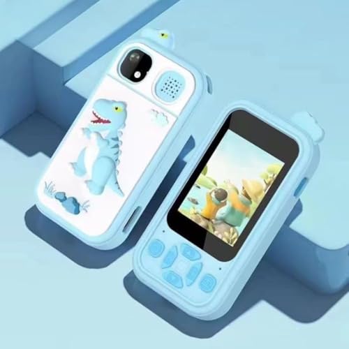Image of Kids Smartphone Toy with MP3 Music Player Dual Camera for Selfies in-Built Games 2.4 inch Screen 8MP Camera Toys for Boys & Girls (Z7-Blue)