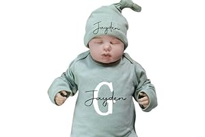 Personalized Hospital Gown Coming Home Outfit for Newborn Boy