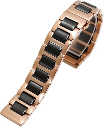 12 14 15 16 18 20 22mm for Women Man Ceramic Bracelet Stainless Steel Combination watchband Strap Fashion Watch Wristwatch Band