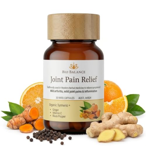 Ultimate Joint Pain Relief: Strongest One-A-Day Capsule – Organic Turmeric, Black Pepper, Ginger & Vitamin C | 95% Curcuminoids | For Arhtritis, Joint Pain, Back Pain, Hip Pain, Inflammation, Joint, Cartilage & Bone Health I Made in AUS